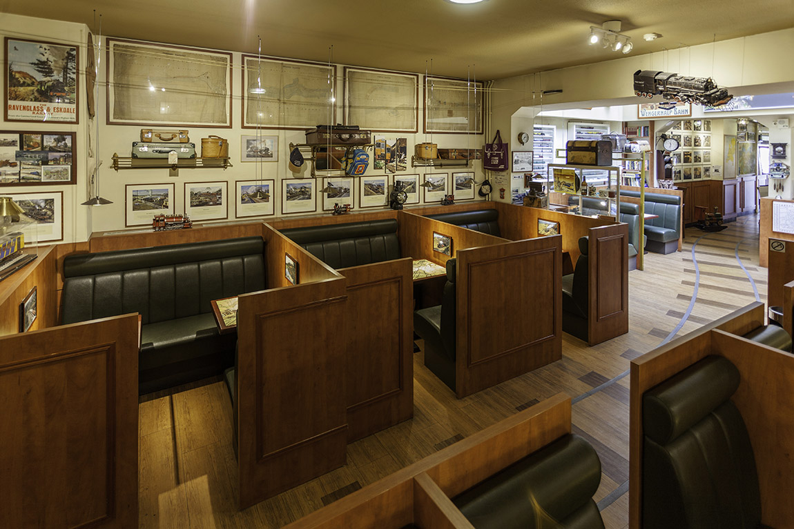 Guests love to sit in the cosy Pullman Lounge. | All aboard the A-Train Hotel