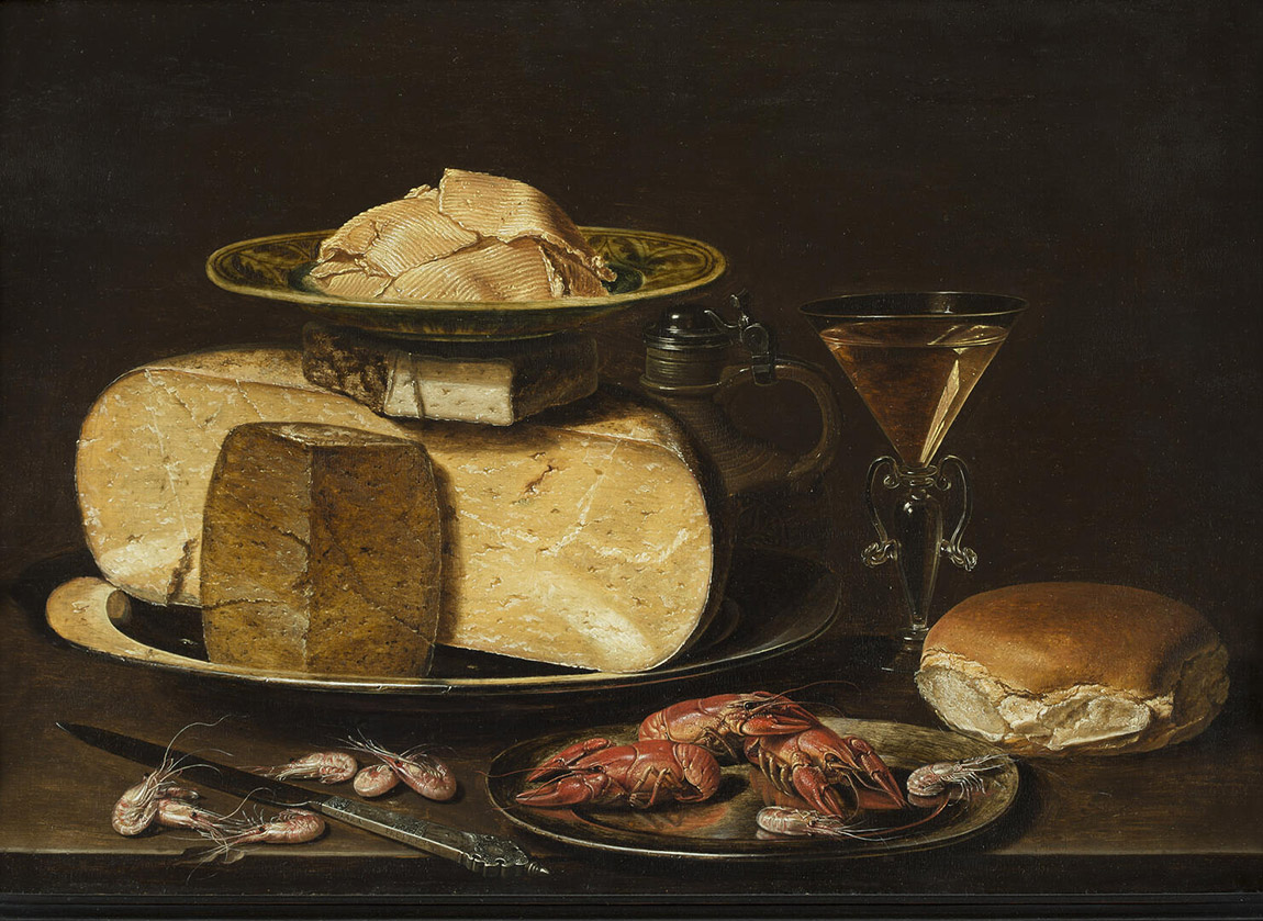 The Museum of Fine Arts in Ghent will present the very first major overview devoted to the significance of women in the arts during the 17th century. Photo: Clara Peeters, Stilleven met kazen en rivierkreeften, ca. 1615, Antwerpen, privécollectie | Benelux Culture Calendar: Spring 2026
