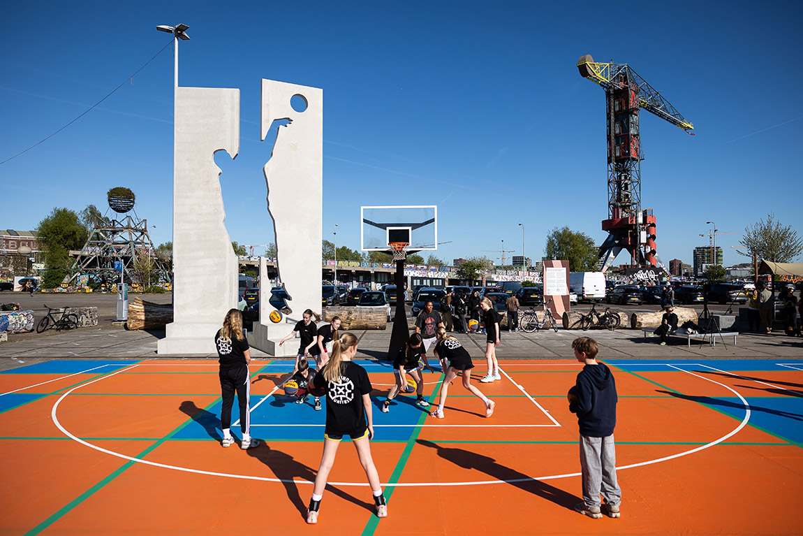 NDSM Giants - 3x3 Legacy 
Courts by PolyLester. | NDSM: From shipyard to cultural hotspot