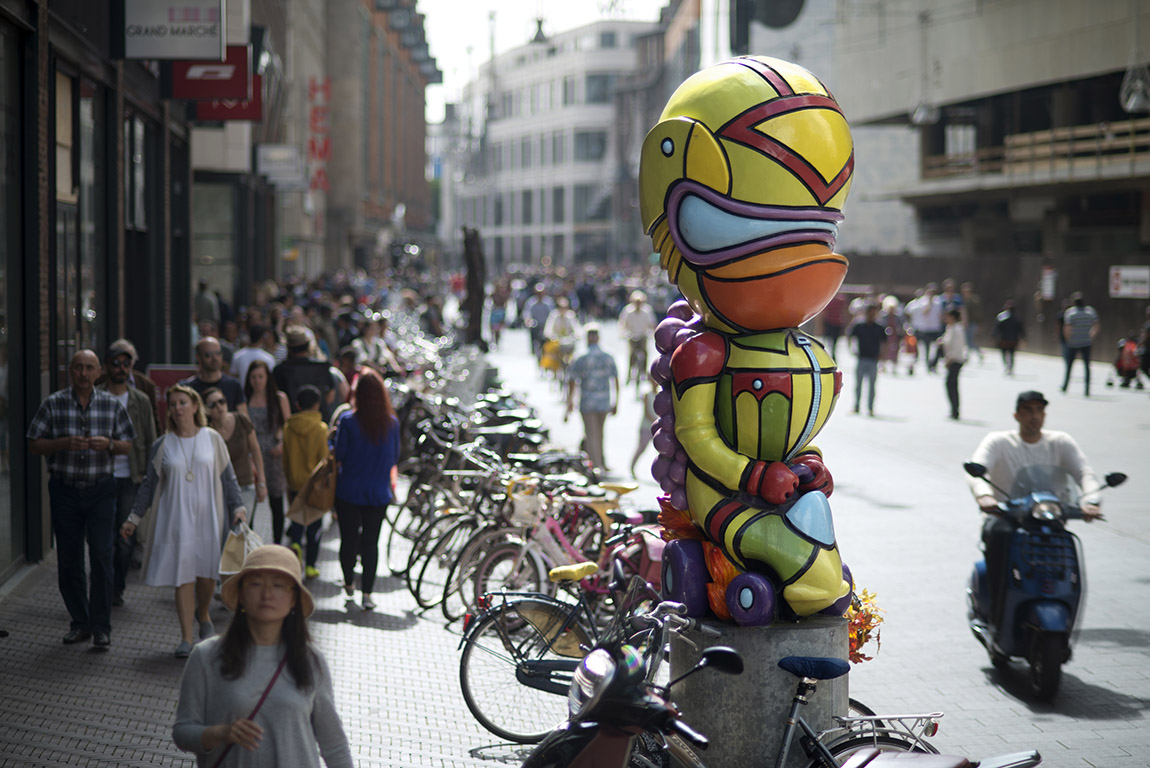 The Sculpture Gallery, Space Duck Racer by Hans van Bentem. | Stroom Den Haag: Explore art in The Hague