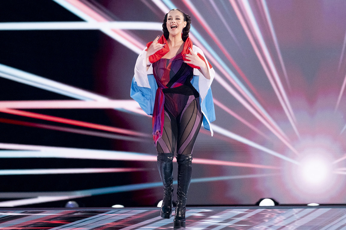 TALI flew the Luxembourg flag at the Eurovision Song Contest in 2024, reaching the Grand Final with Fighter. Photo: Sarah Louise Bennett | Good evening, Europe! This is Belgium, the Netherlands and Luxembourg calling.